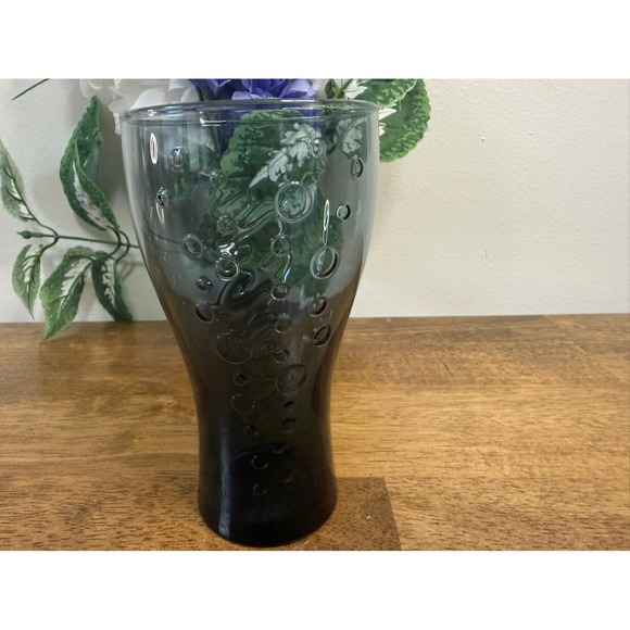 Vintage Coca-Cola Smokey Grey Bubble Glass Replacement Coke Lover Retro - Picture 3 of 7